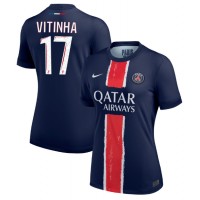 Paris Saint-Germain Vitinha #17 Hemmatröja Kvinnor 2024-25 Korta ärmar